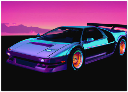 Car Sunset Synthwave - @MyKido