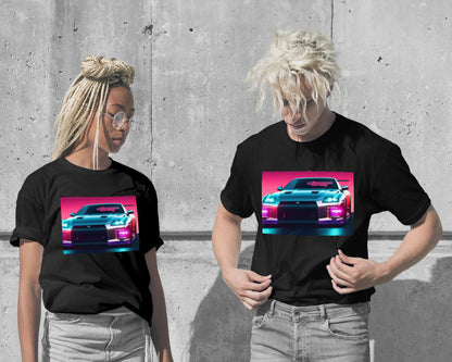 Nissan GT-R Synthwave  - @MyKido