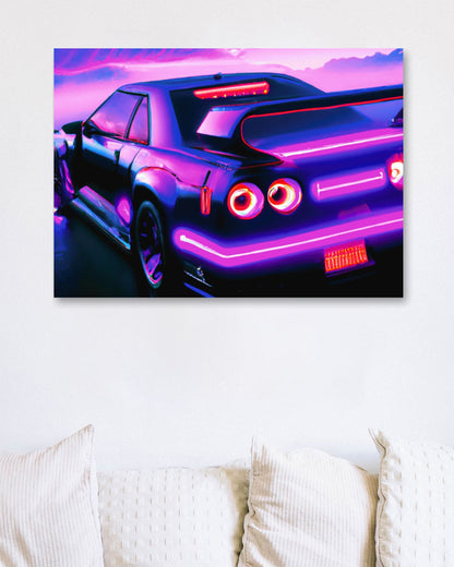 Nissan Retro Synthwave - @MyKido