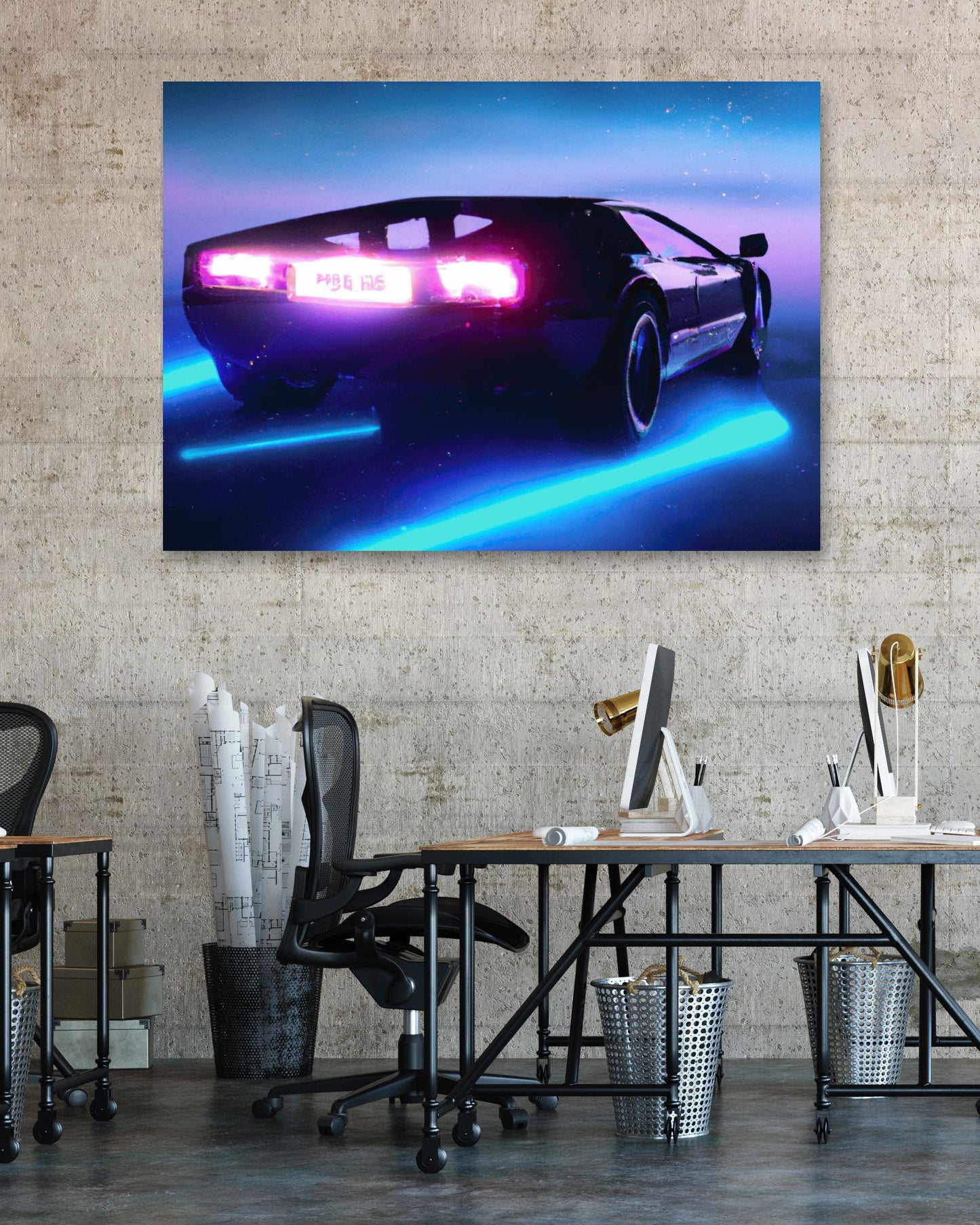 Car Neon Synthwave Sprint - @MyKido