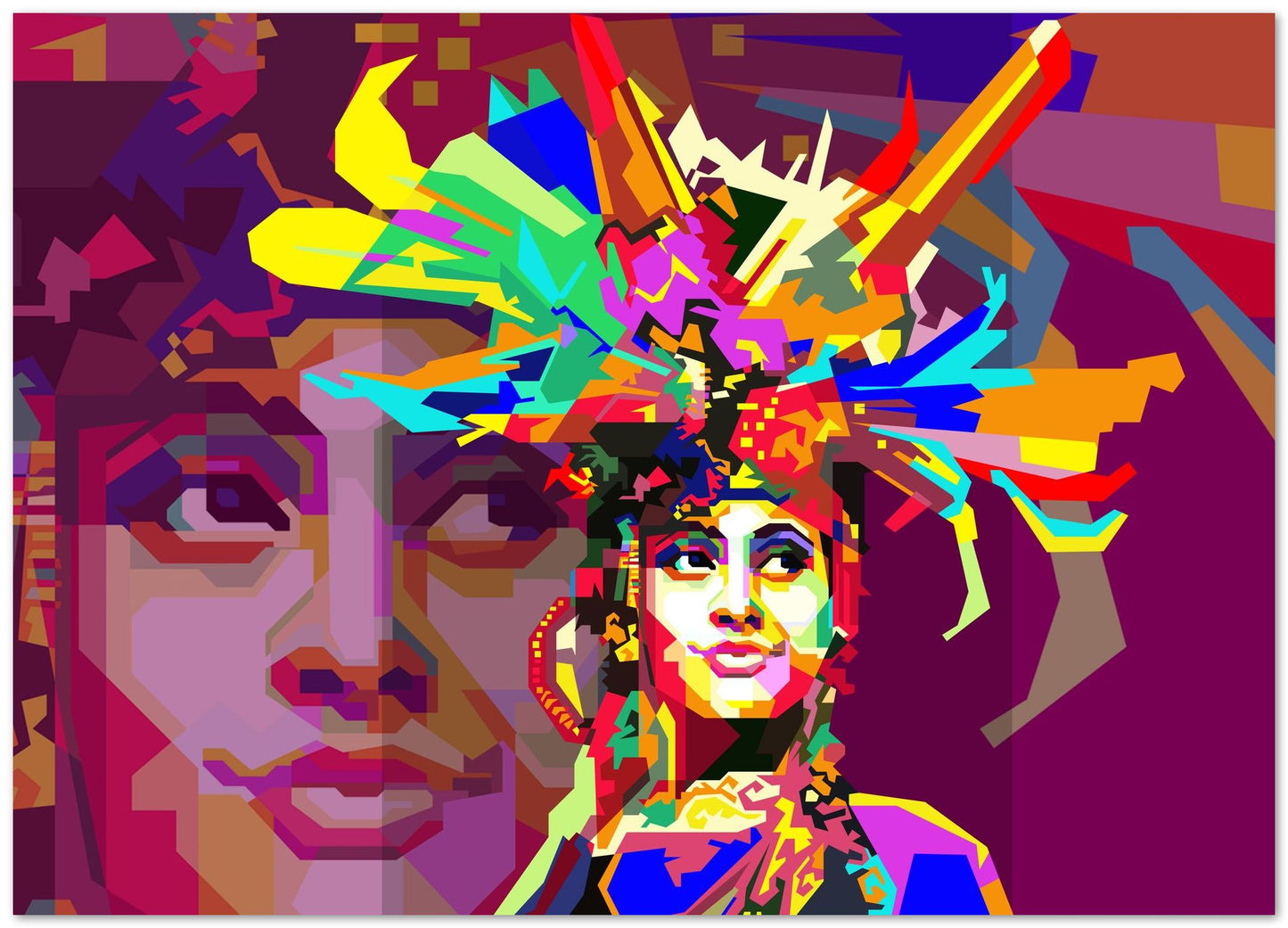 Wonderland Indonesia pop art WPAP style illustration. - @Artkreator