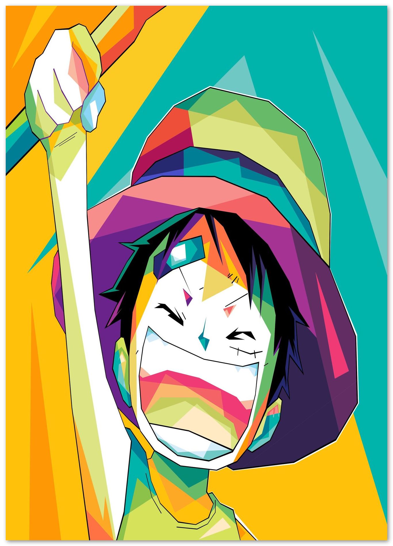 Luffy PopArt - @AsranVektor