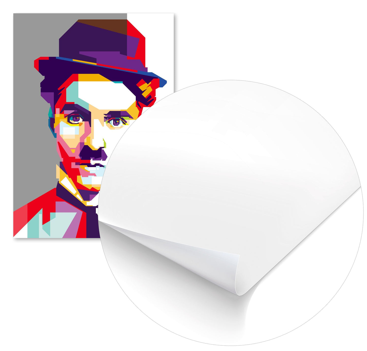 Charlie Chaplin Grey BG - @WPAPbyiant