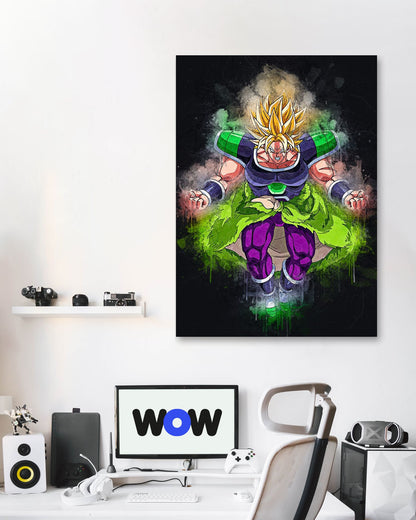 Broly dragon ball z - @SanAcrylicstyle