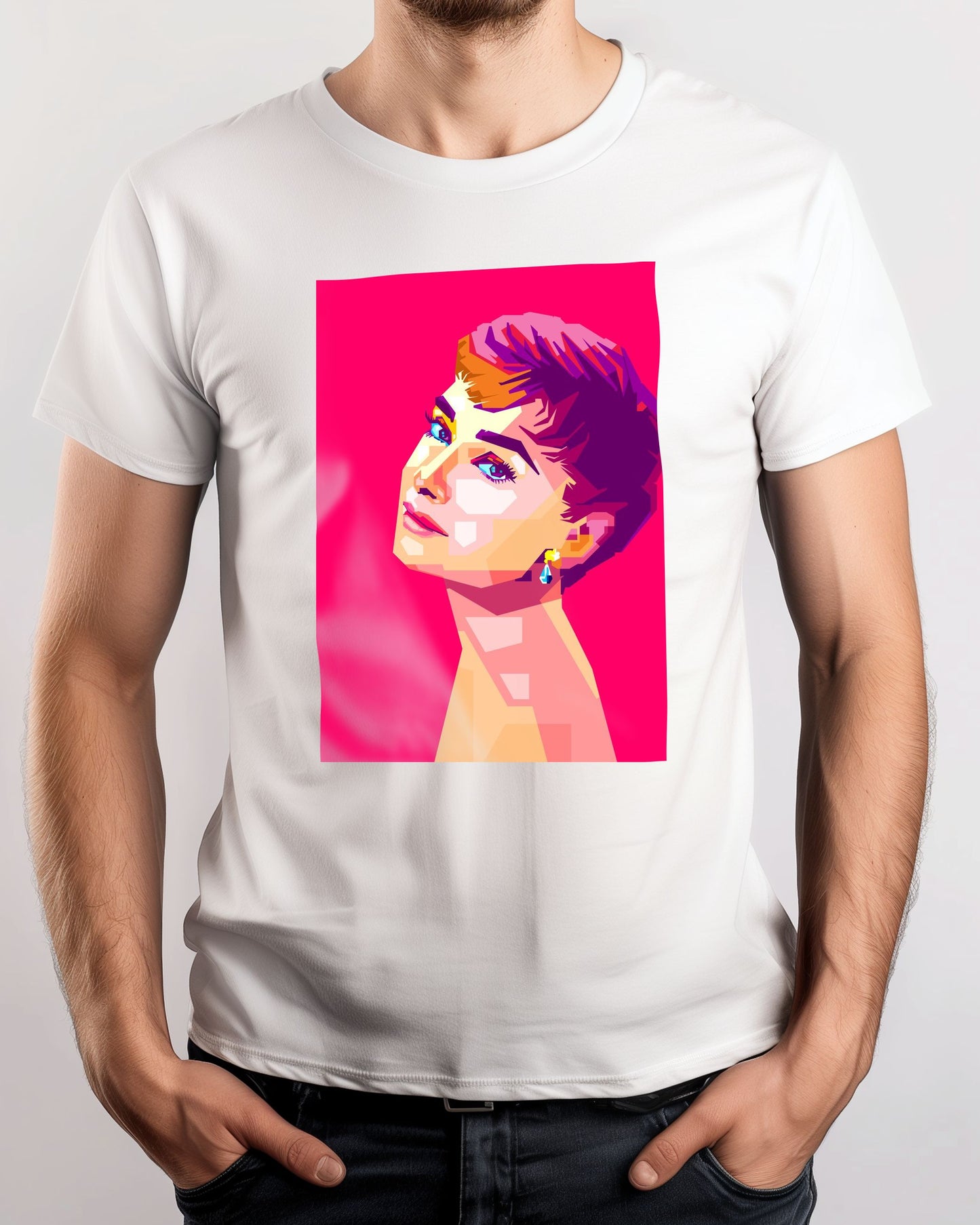 WPAP Audrey Hepburn Pink BG - @WPAPbyiant