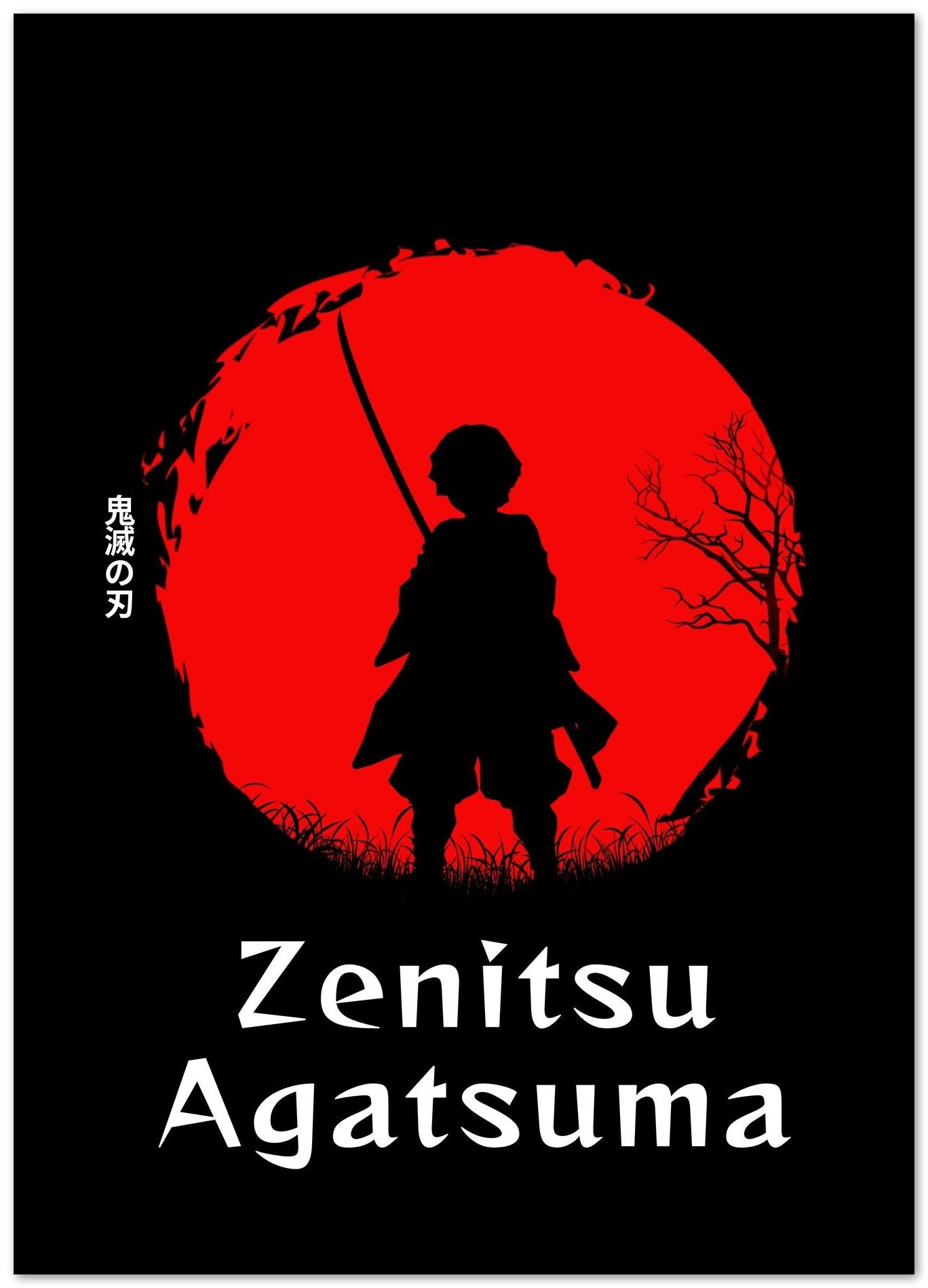 Zenitsu Japanese Silhouette - @VickyHanggara