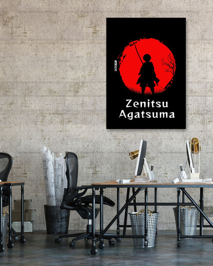 Zenitsu Japanese Silhouette - @VickyHanggara