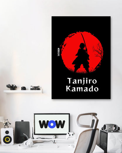 Tanjiro Japanese Silhouette - @VickyHanggara