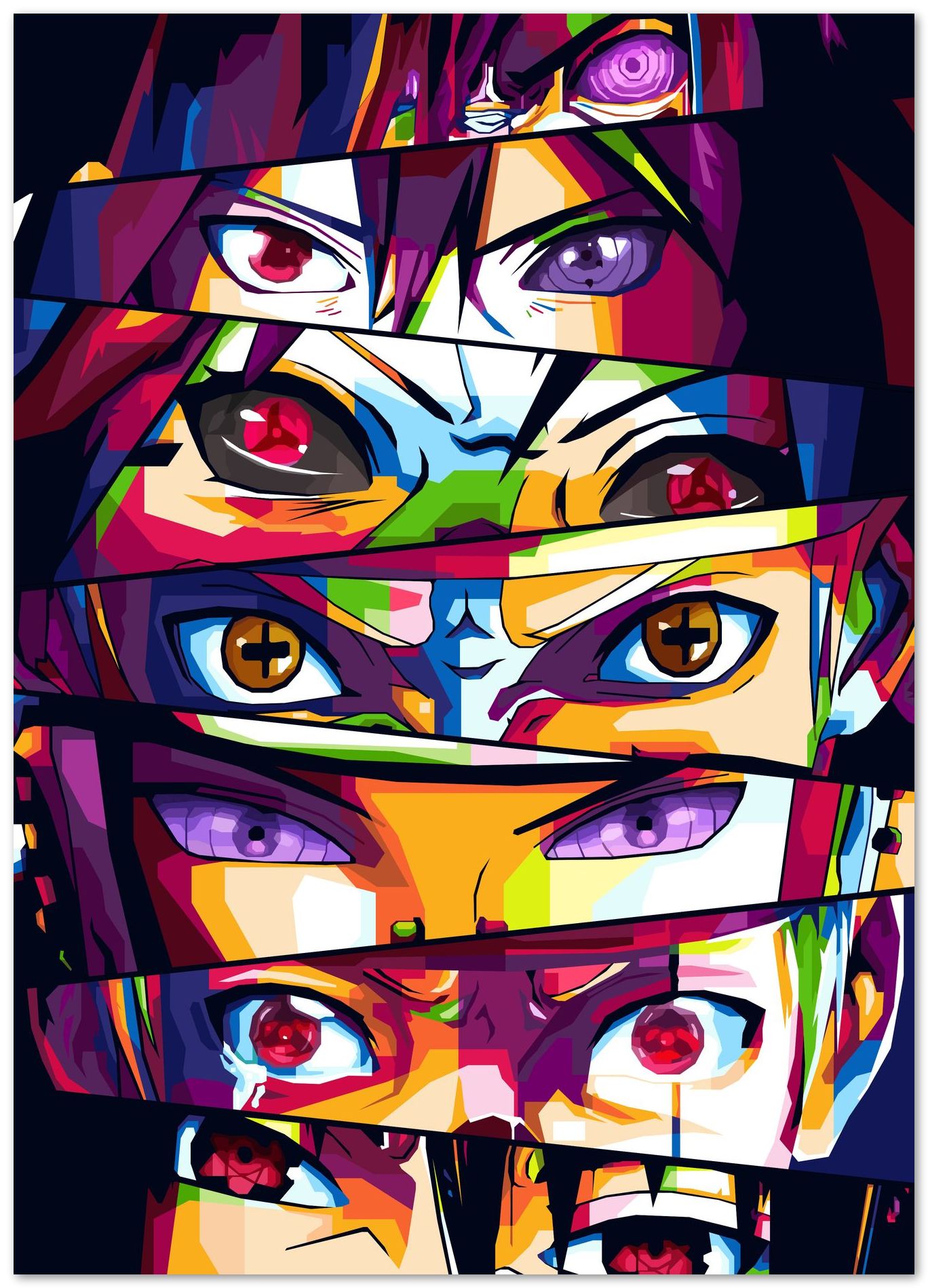 Naruto Eyes Pop art - @MKSTUDIO