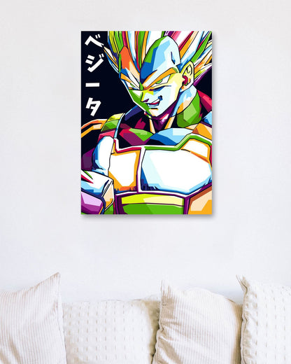 Vegeta Pop art - @MKSTUDIO