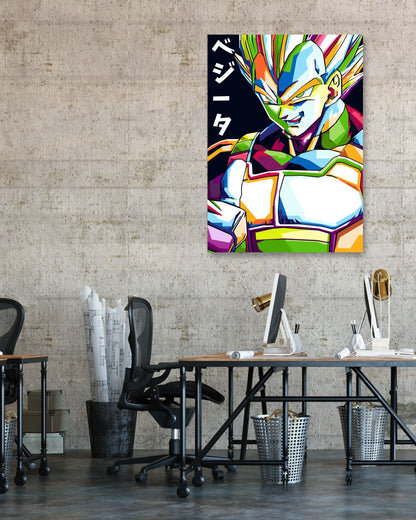 Vegeta Pop art - @MKSTUDIO