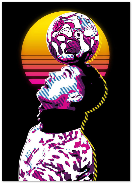 Ronaldo retro illustration - @Sandy15