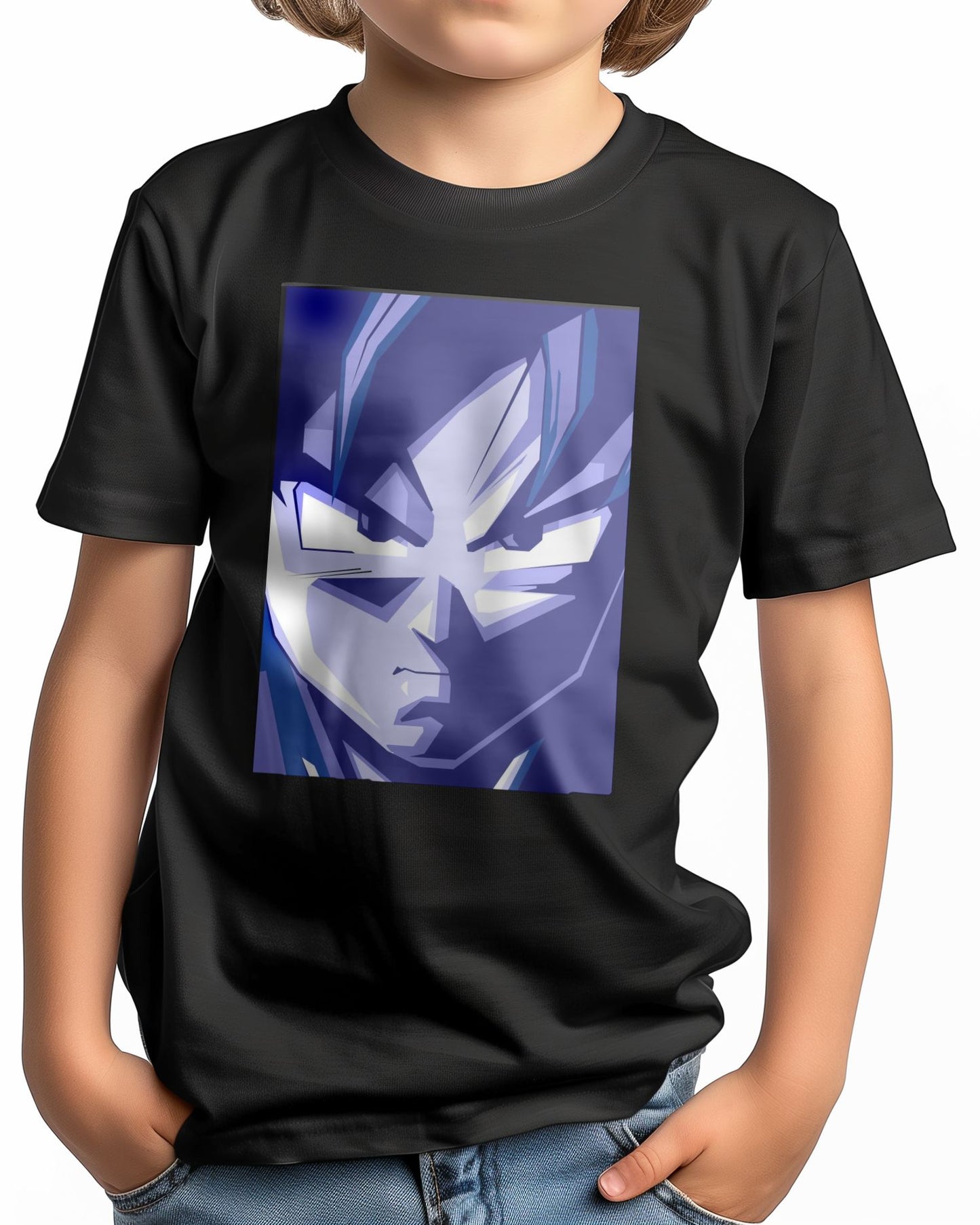 Son Goku Monochrome Navy Color - @WPAPbyiant