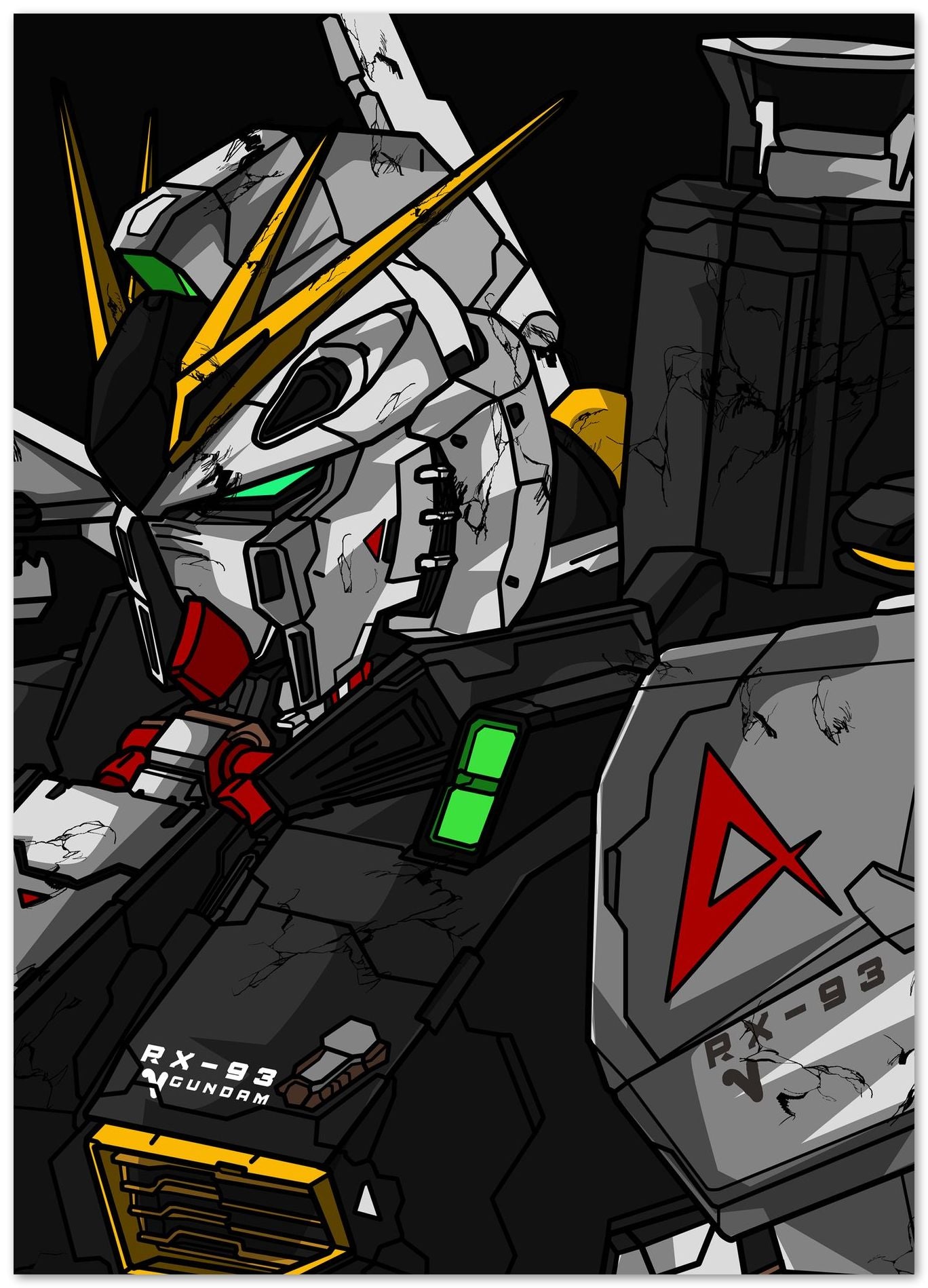 RX 93 V- Gundam - @CoretanVector