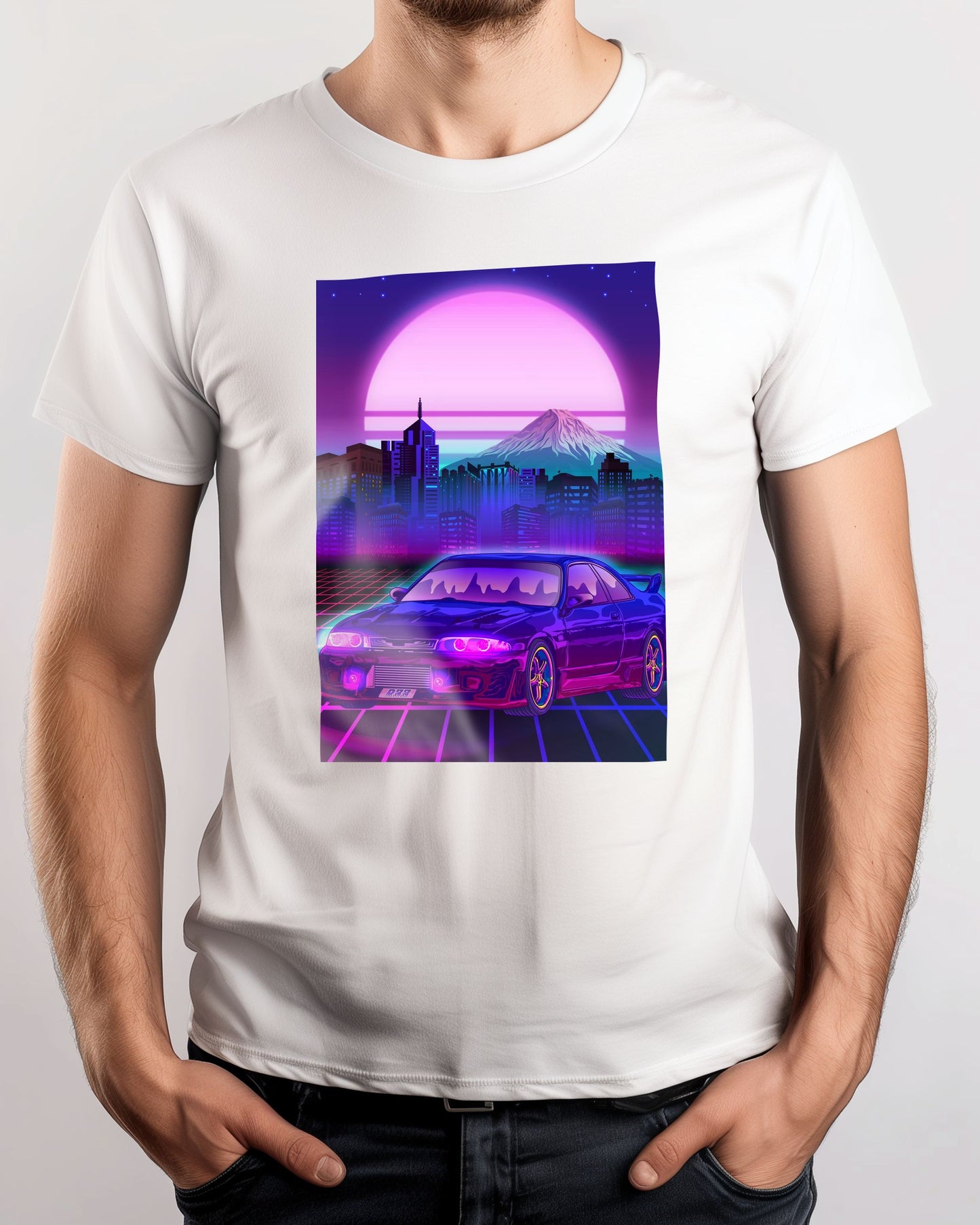 Skyline Gtr R33 Japanese Synthwave Fuji Sunset - @IlhamQrov