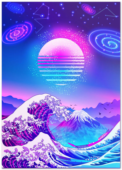 GREAT WAVE KANAGAWA FANTASY GALAXY - @IlhamQrov