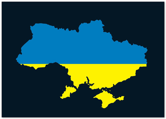 Map Area: Ukraine with Flag - @HidayahCreative