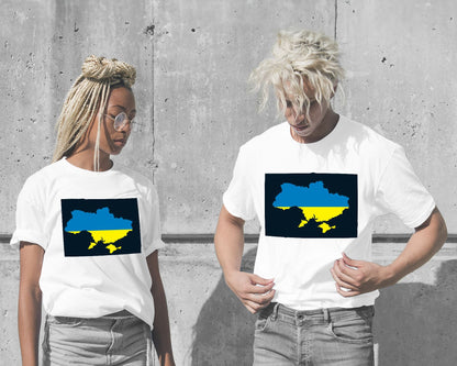 Map Area: Ukraine with Flag - @HidayahCreative