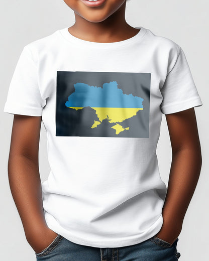 Map Area: Ukraine with Flag - @HidayahCreative