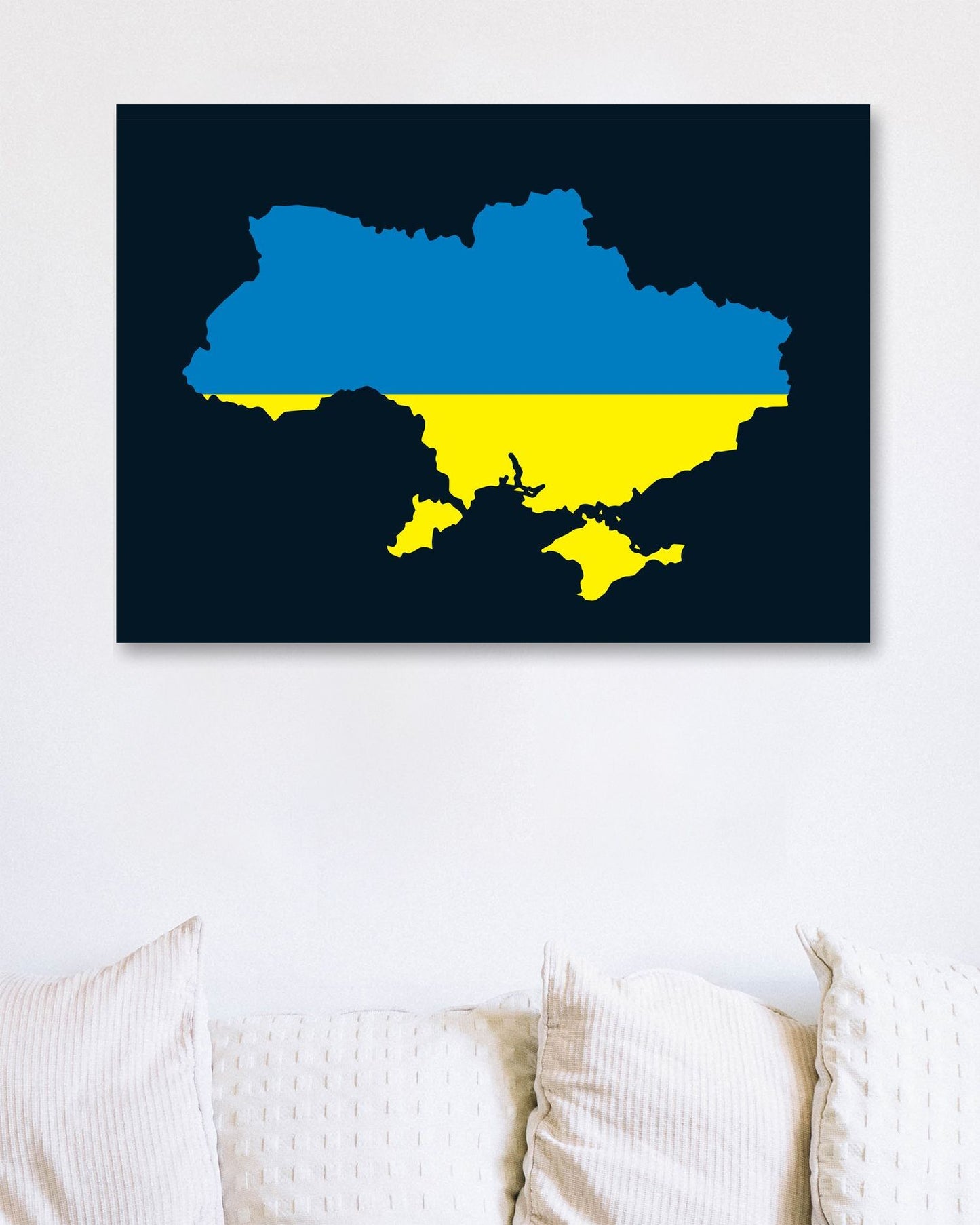 Map Area: Ukraine with Flag - @HidayahCreative