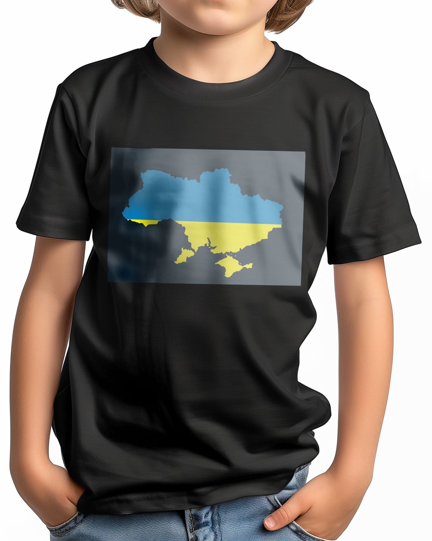 Map Area: Ukraine with Flag - @HidayahCreative