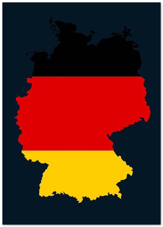 Map Area: Germany with Flag - @HidayahCreative