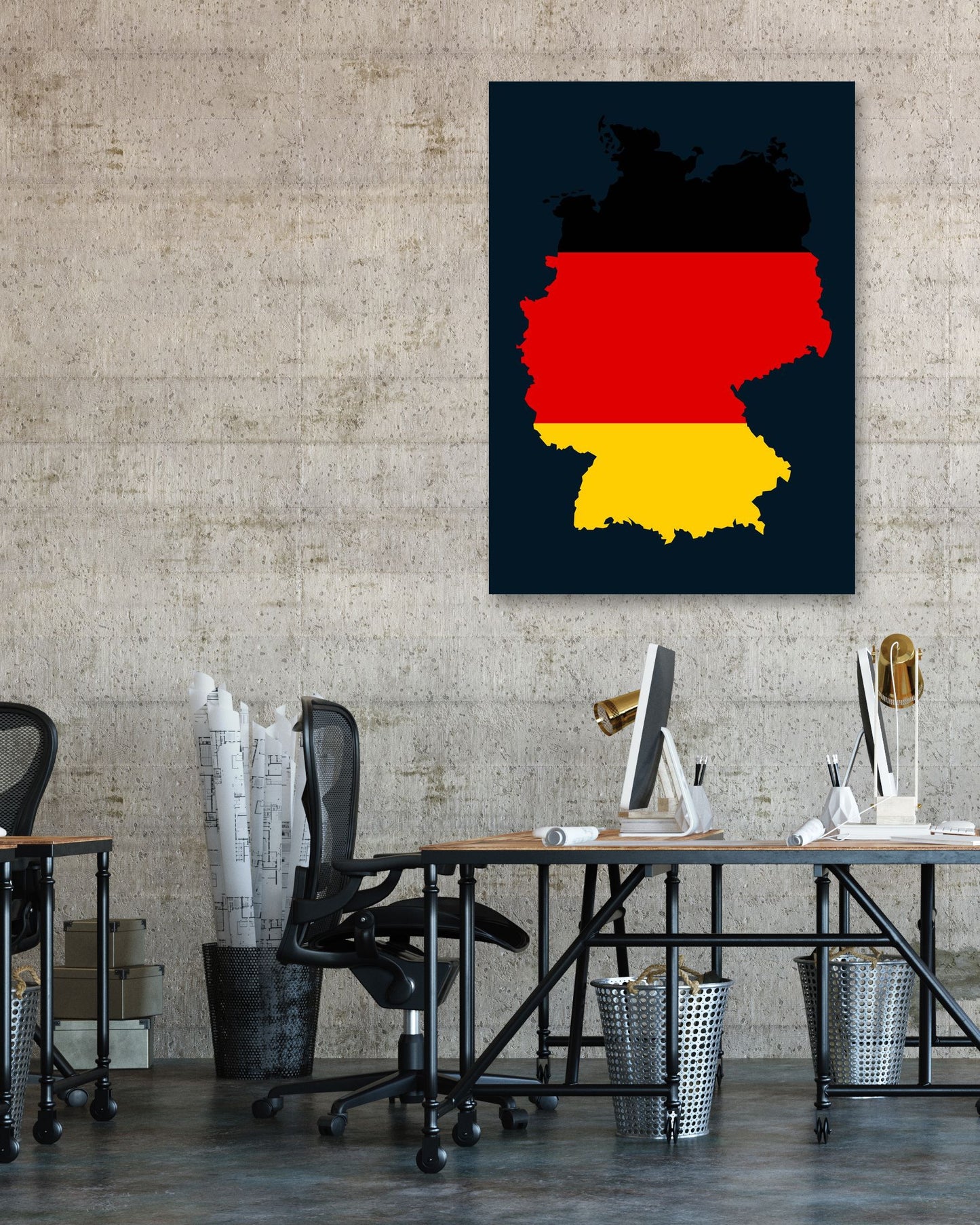 Map Area: Germany with Flag - @HidayahCreative