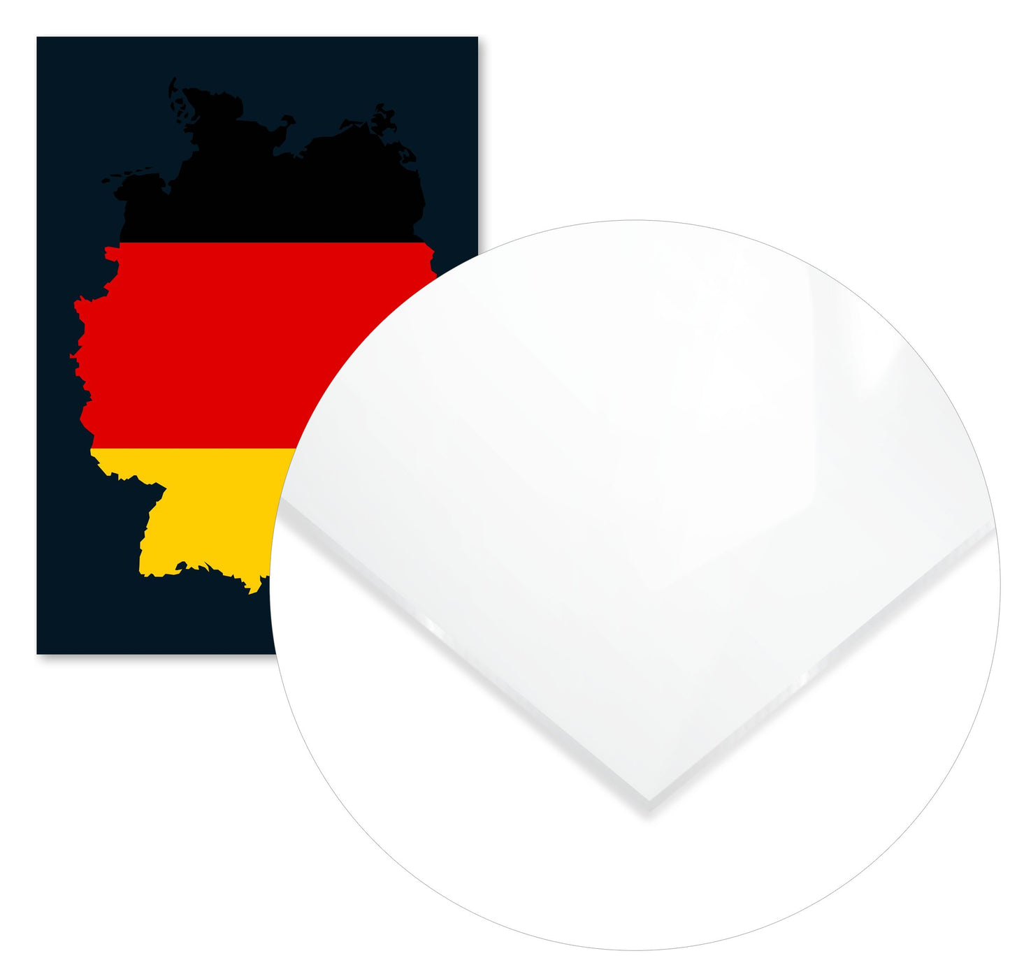 Map Area: Germany with Flag - @HidayahCreative