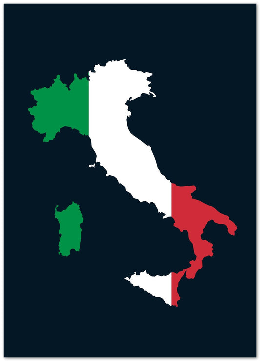 Map Area: Italy with Flag - @HidayahCreative
