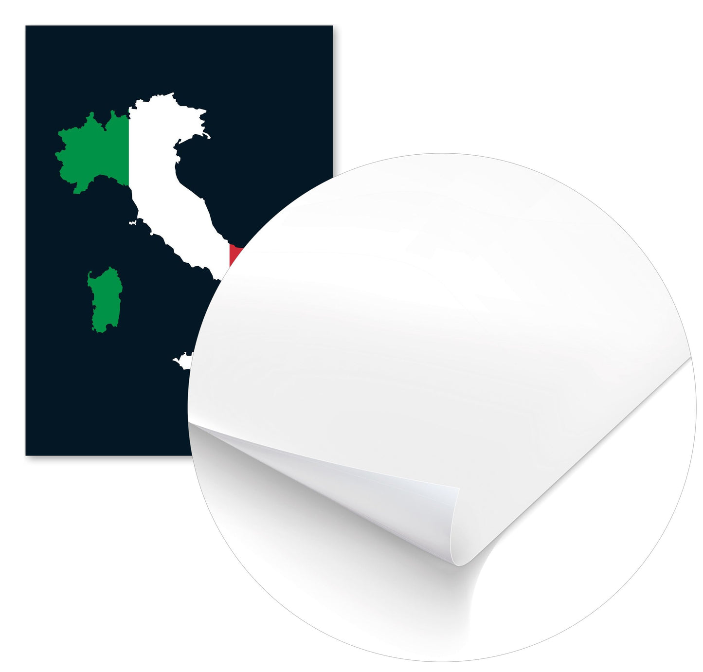 Map Area: Italy with Flag - @HidayahCreative