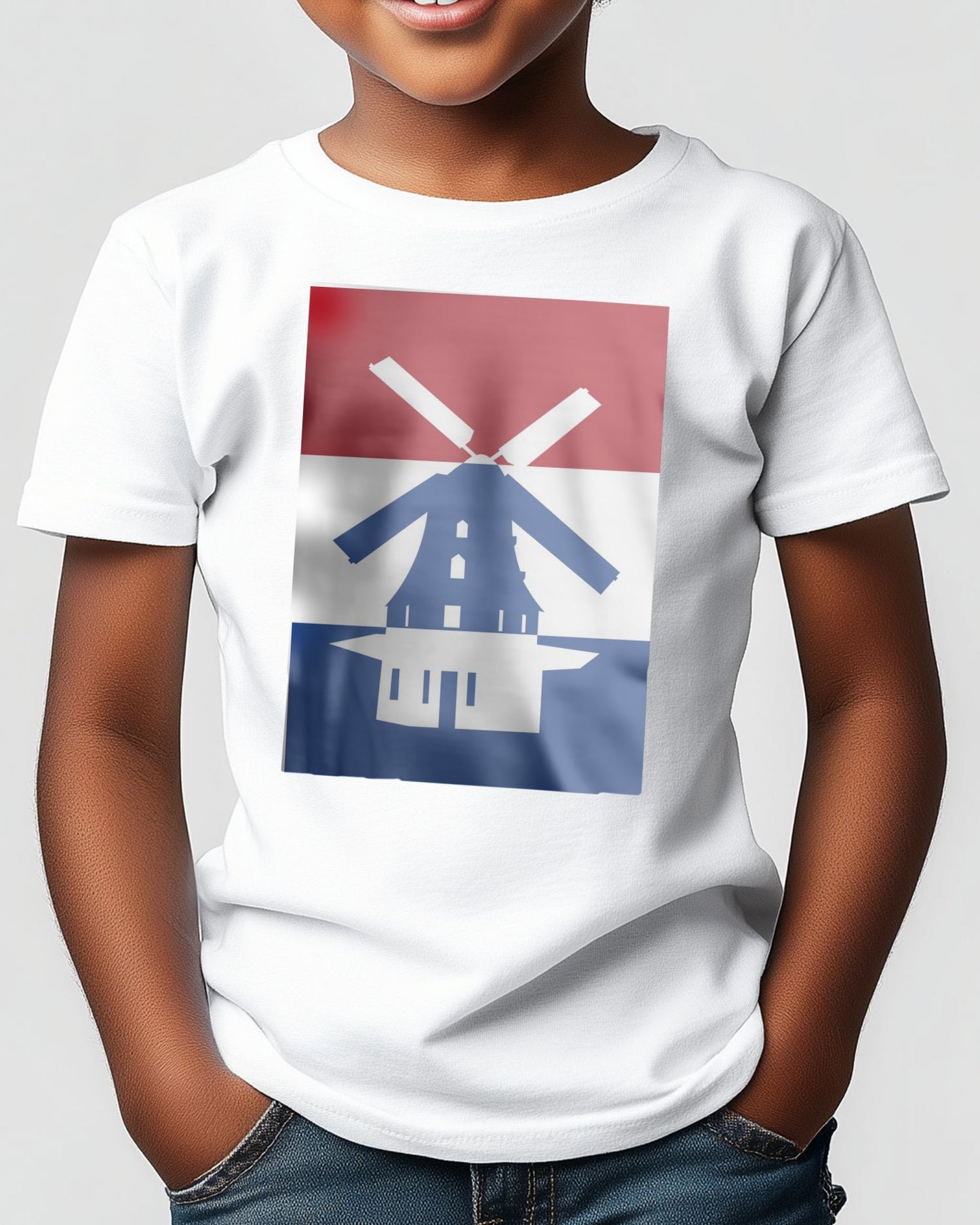 Netherlands Flag with Windmill - @HidayahCreative