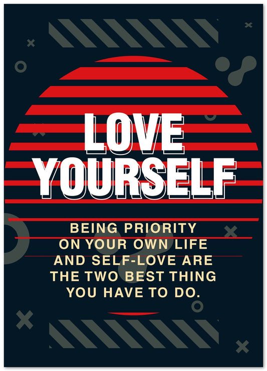 Quotes: Love Yourself - @HidayahCreative