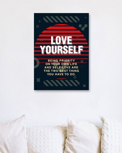 Quotes: Love Yourself - @HidayahCreative
