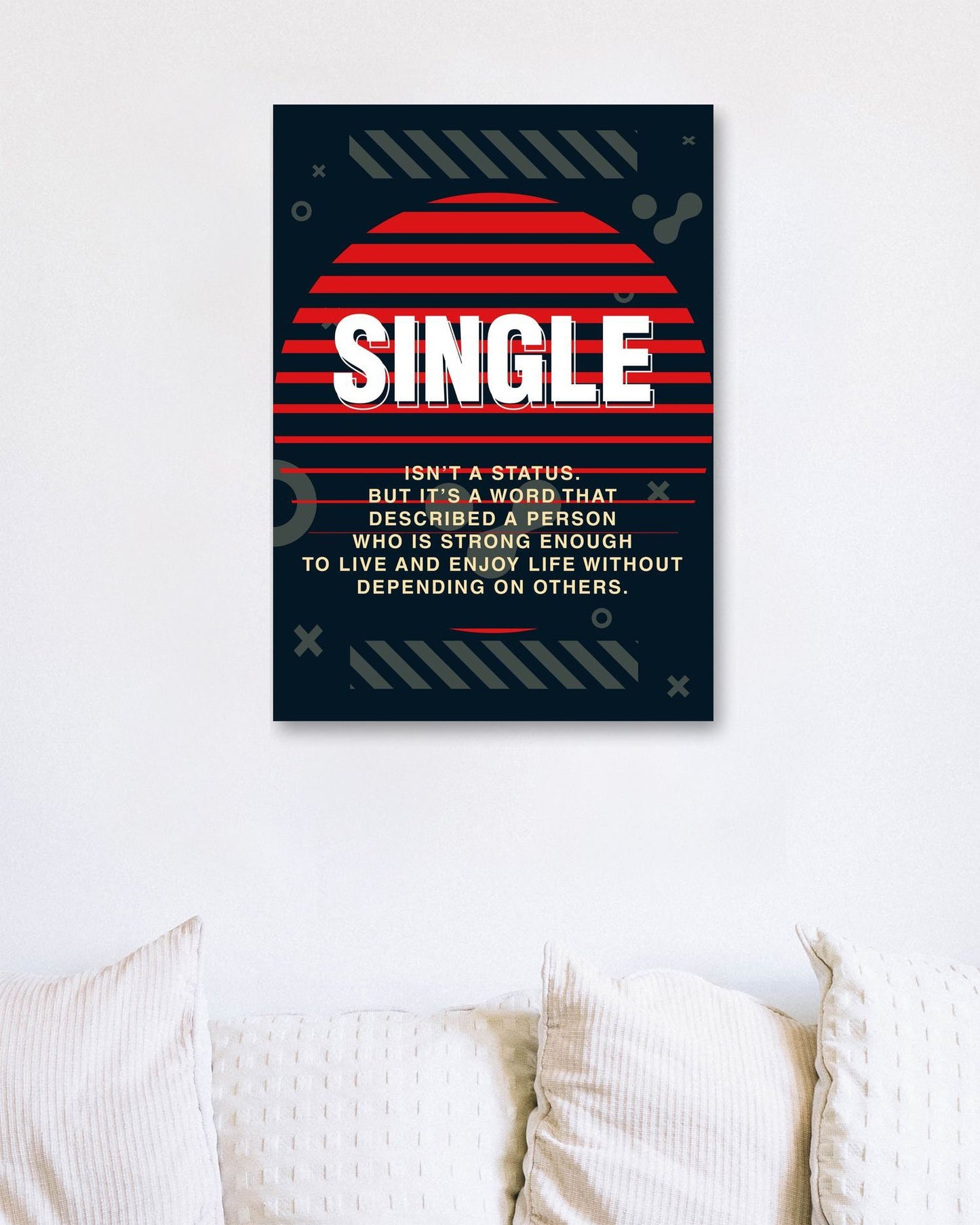 Quotes: Single isn't A Status - @HidayahCreative