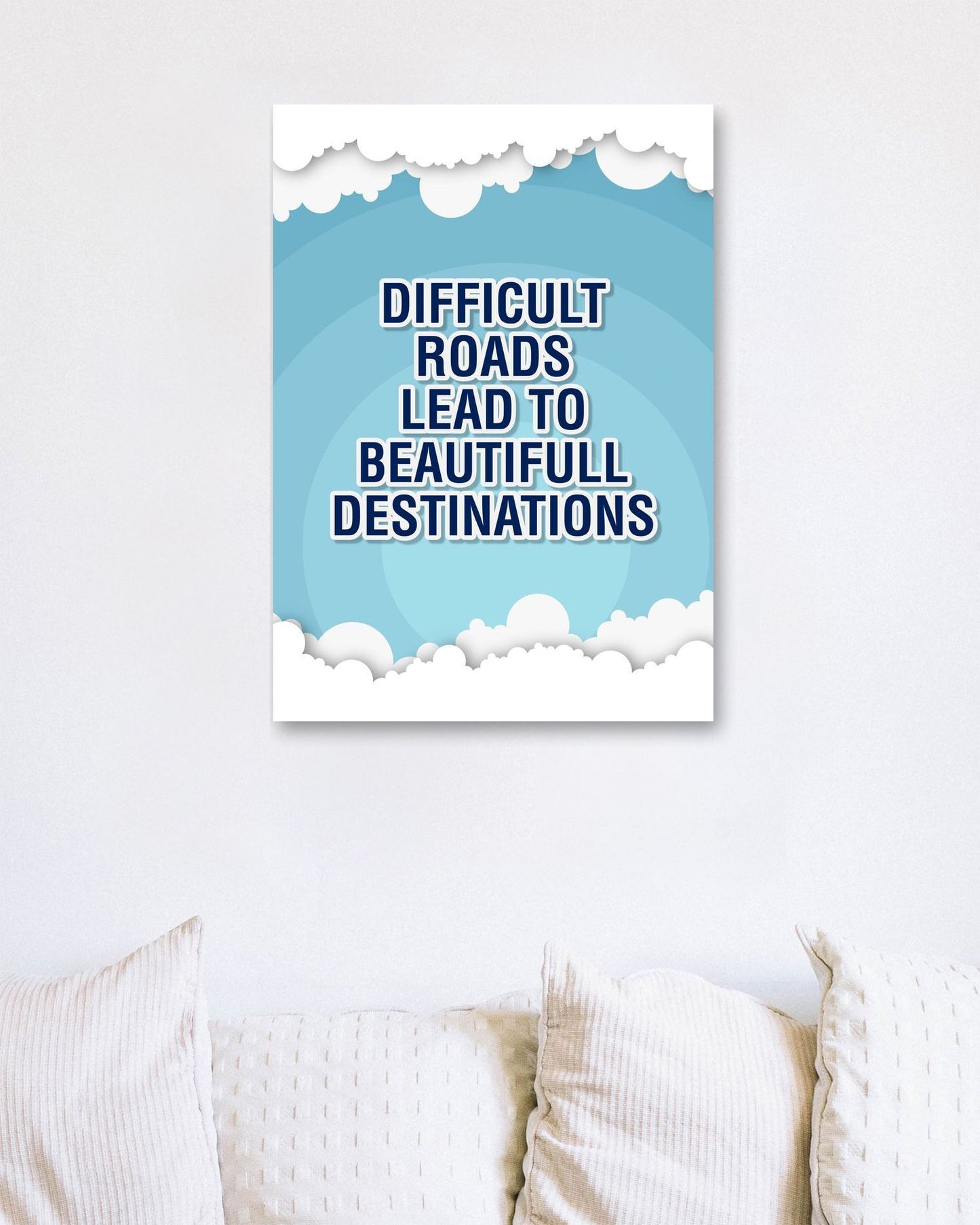 Quotes: Difficult Roads - @HidayahCreative