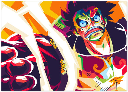 Monkey D Luffy one piece pop art - @DavidArt