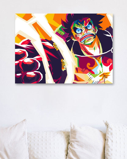 Monkey D Luffy one piece pop art - @DavidArt