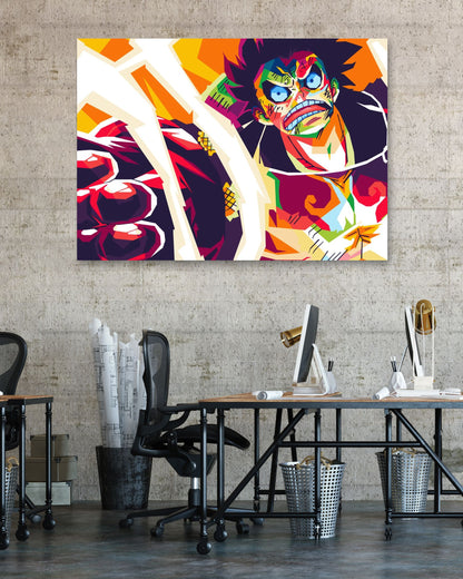 Monkey D Luffy one piece pop art - @DavidArt