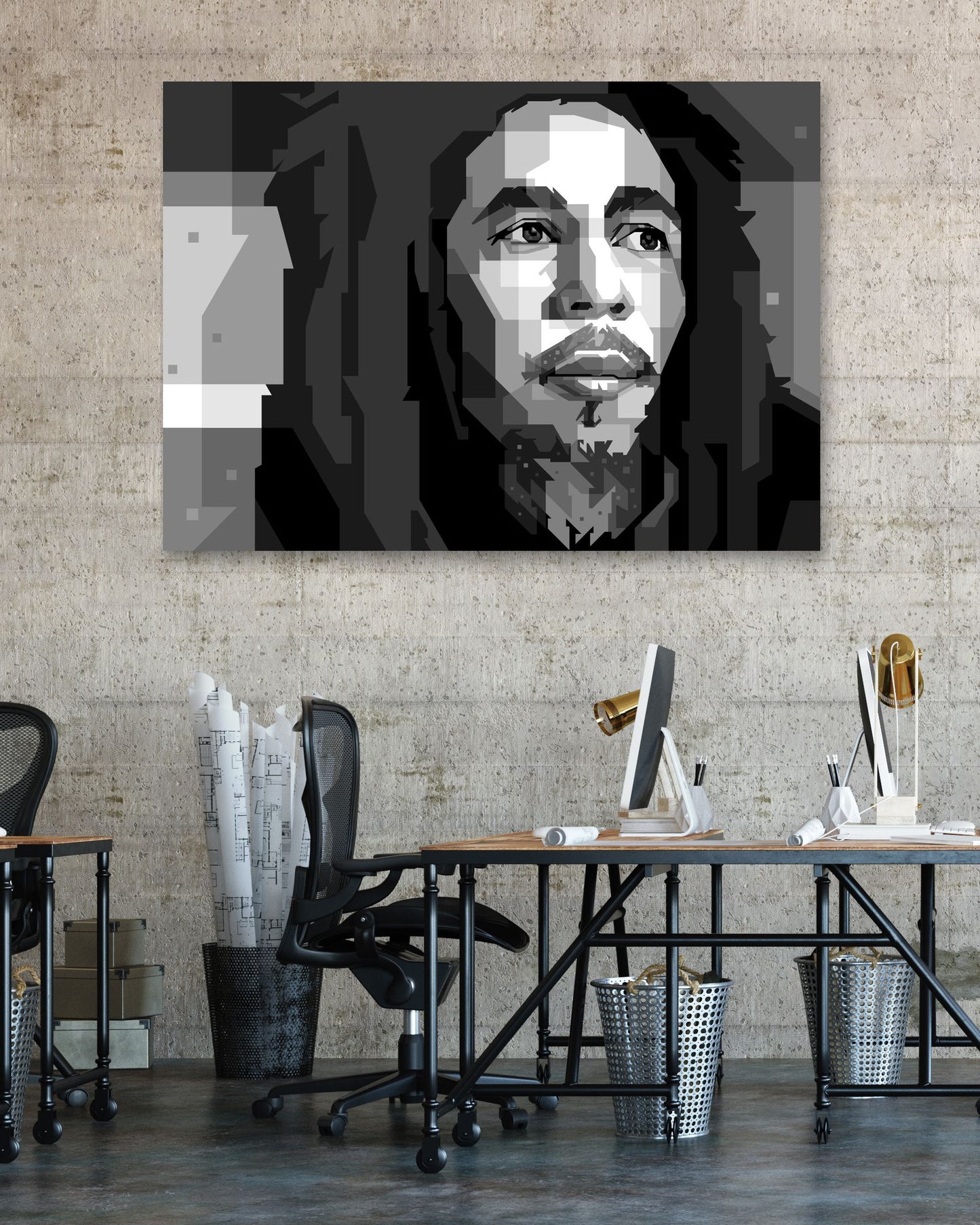 Art Bob Marley in Grey - @WPAPbyiant