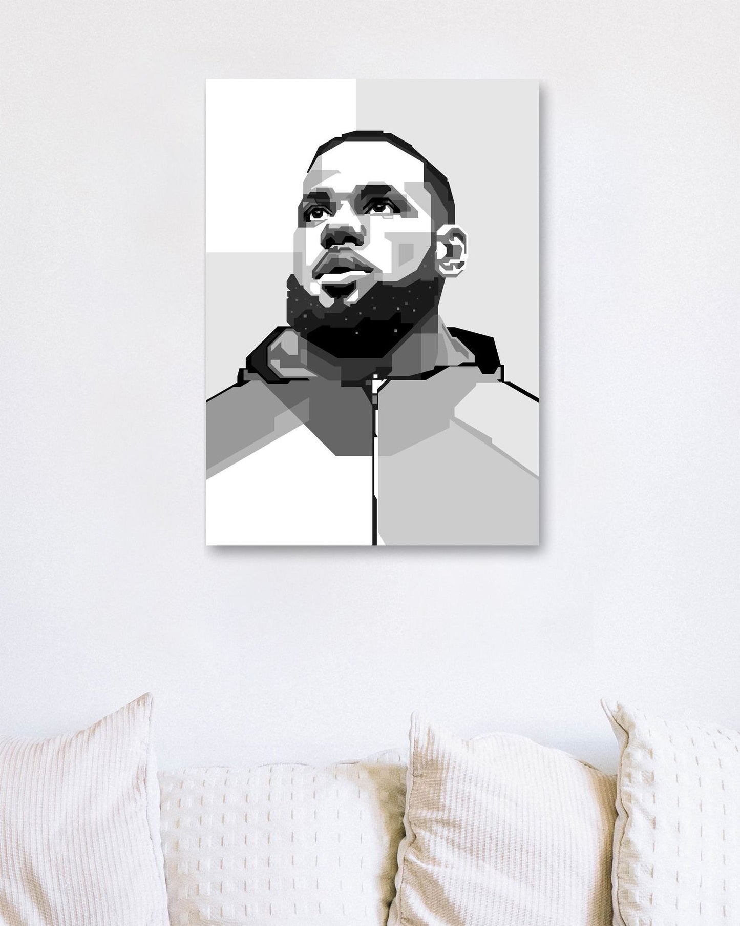 Art LeBron James in Grey - @WPAPbyiant