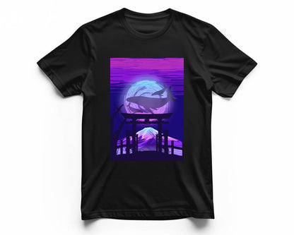 Japanese retro Synthwave giant Orca Whale - @IlhamQrov