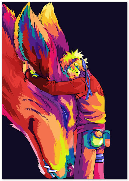 naruto and kurama pop art - @hikenthree