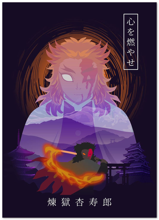 Rengoku Kyojuro Kimetsu no Yaiba Demon Slayer - @IlhamQrov