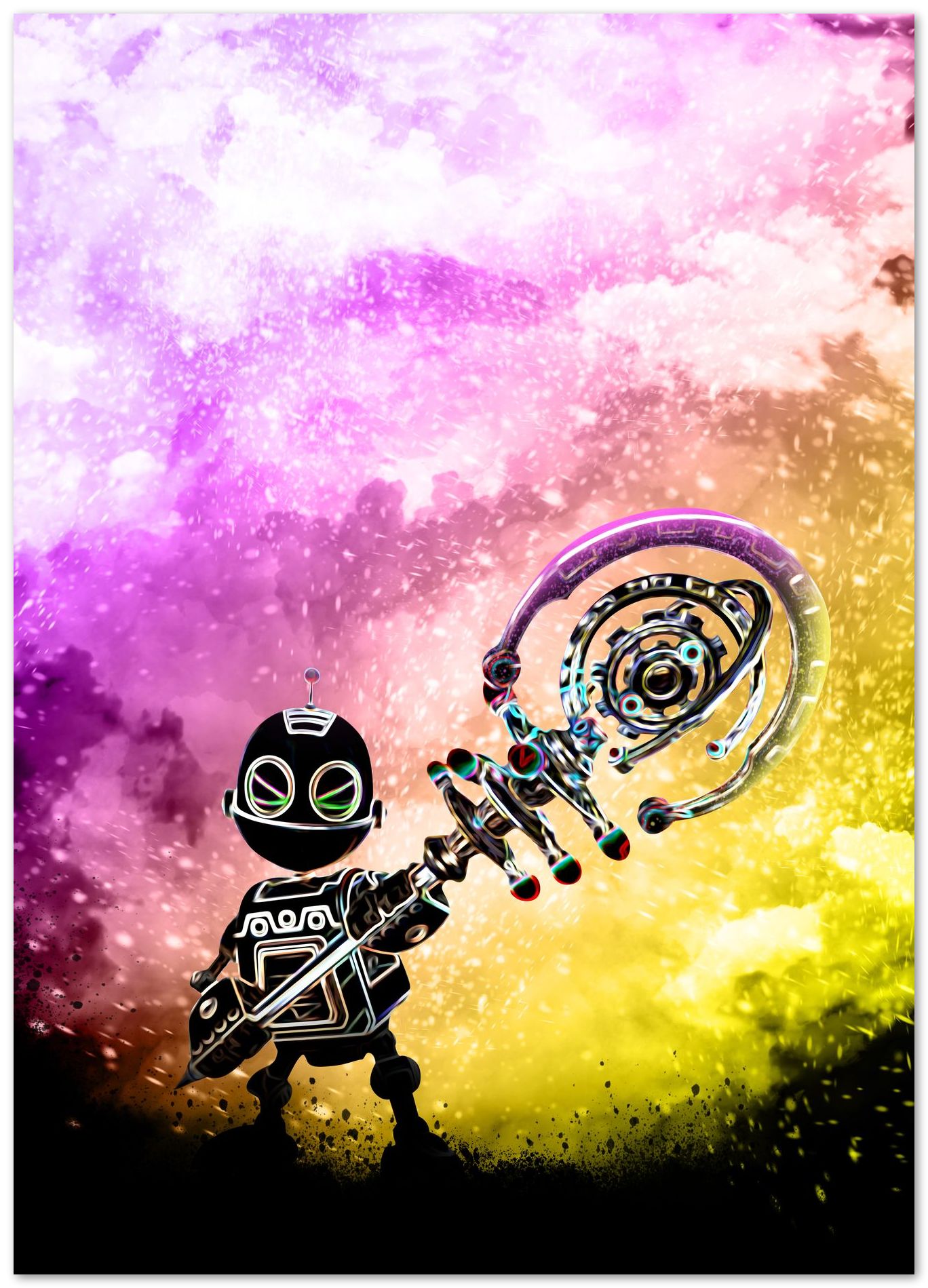Ratchet & Clank colorful illustration - @ArtCreative