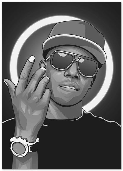 Bobby Shmurda Grayscale - @ColorizeStudio