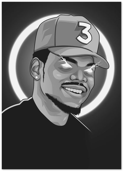 Chance the Rapper BnW - @ColorizeStudio