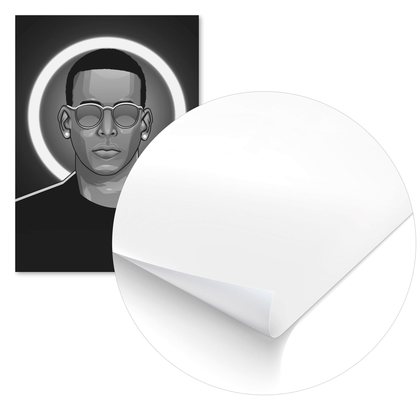 Daddy Yankee Grayscale Rapper - @ColorizeStudio