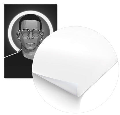 Daddy Yankee Grayscale Rapper - @ColorizeStudio