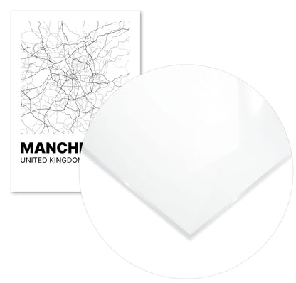 Minimalist Manchester Map - @VickyHanggara