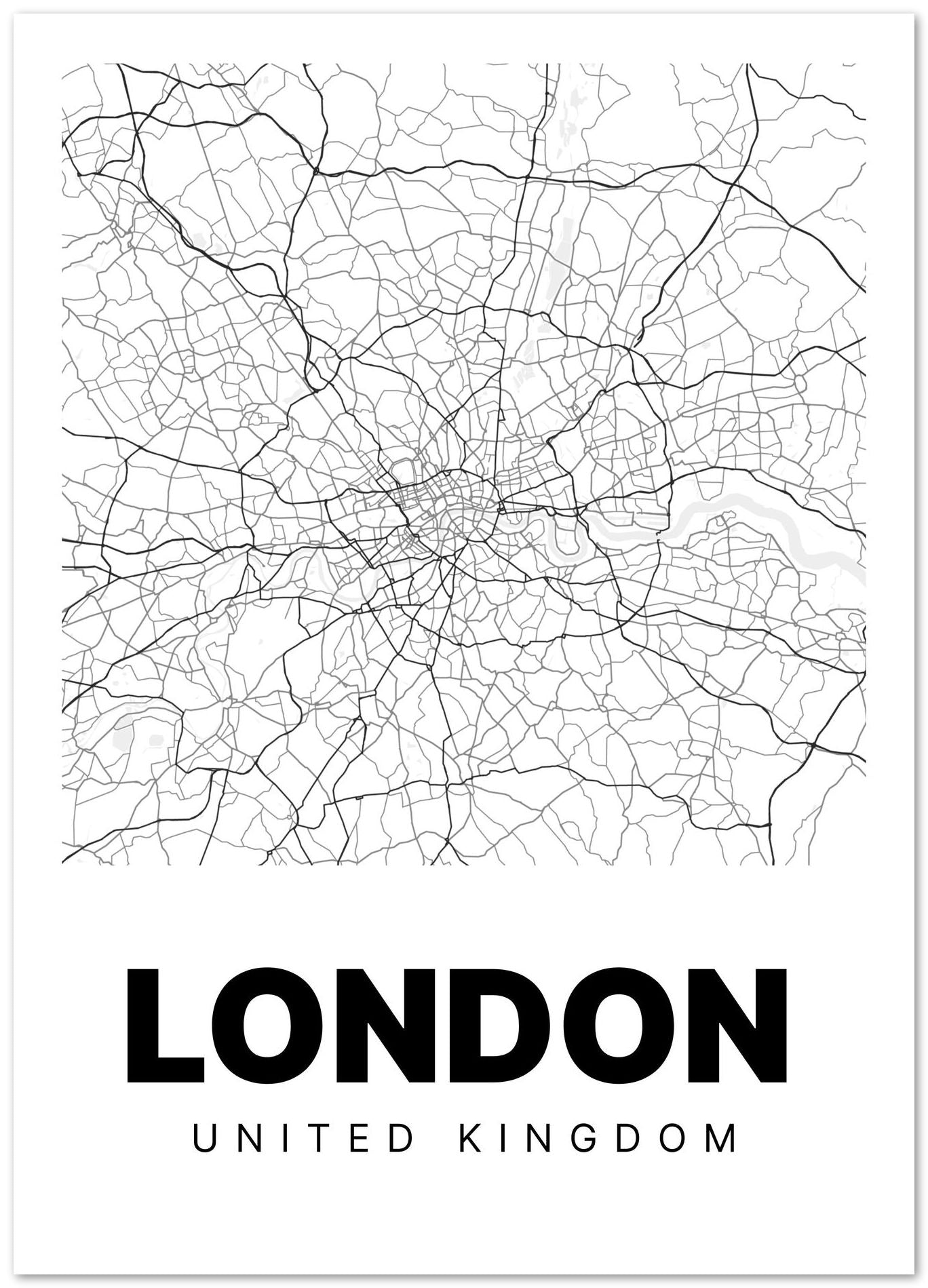 Minimalist London Map - @VickyHanggara